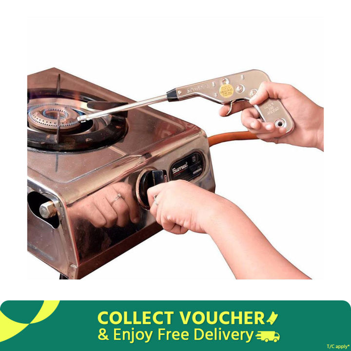 Electric Spark kitchen Gas Lighter - Silver: Convenient and Reliable for All Your Lighting Needs - Easy to Use and Maintain