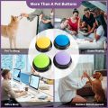 Recordable Pet Starter Talking Speaking Voice Buttons Dog Intelligence Training Bell Communication Toys 20S Command Recording.