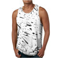 Human 3D Geometric Print Bodybuilding Gym Vest Oversized Sleeveless Tshirt Fitness Clothing Sportwear Muscle Tank Tops.