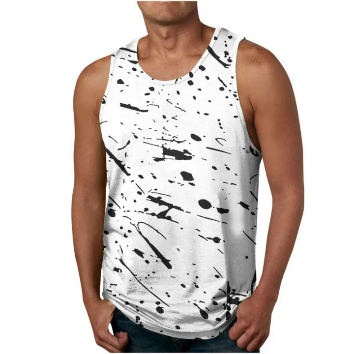 Human 3D Geometric Print Bodybuilding Gym Vest Oversized Sleeveless Tshirt Fitness Clothing Sportwear Muscle Tank Tops