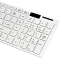 Wireless Slim White Keyboard + PC and Wireless Optical Mouse set for Laptop. 