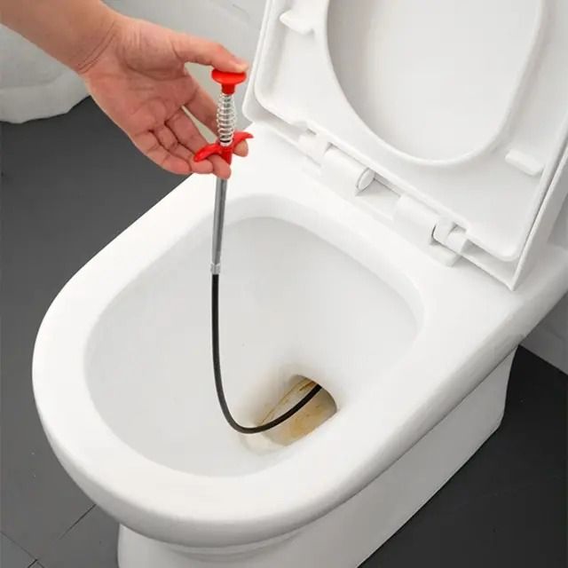 45cm Pipe Dredging Brush Bathroom Hair Sewer Sink Cleaning Brush Drain ...