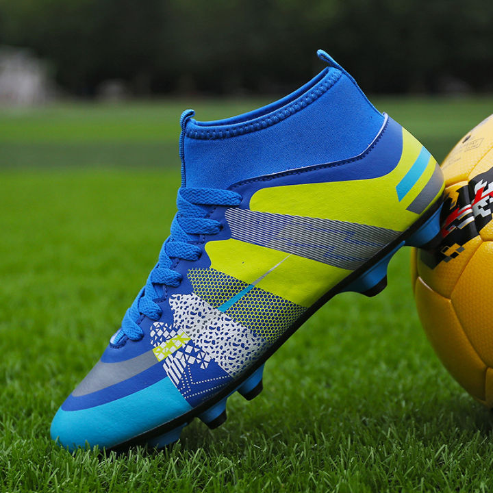 1703%20Football%20Boots%20AG%20Kids%20Adult%20Teenager%20High%20Top%20Fly%20Knit%20Slip%20Socks%20Cuff%20Stud%20Rubber%20Nail%20Sole%20FG%20Training%20Shoes%20-%20Image%202