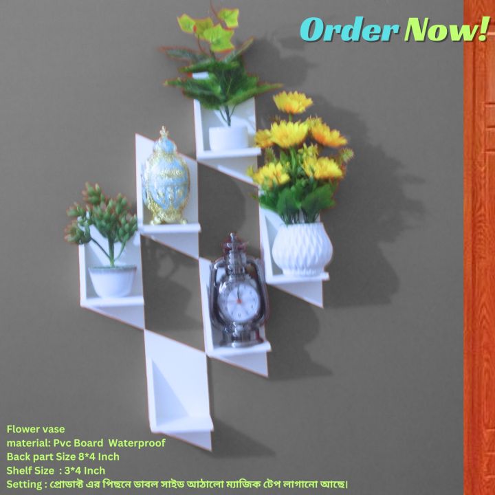 Flower%20Vase%20Without%20Flower%20,%20Punch%20Free%20Self%20Adhesive%20Wall%20Decor%20(3/6%20Pcs%201%20Set%20)%20Beautiful;%20Design%20Waterproof%20&%20Premium%20Quality%20-%20Image%203