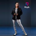 Denim Jacket Black Women Fashion.