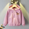 2 3 4 5 6 7 8 9 10 Year Butterfly Girls Jacket Autumn Hooded Zipper Windbreaker Coat Casual Unicorn Boys Outerwear Kids Clothes. 