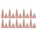 20 Pcs Punk Cone Spikes Studs Electroplated Spike Screw Rivets For DIY Bags. 