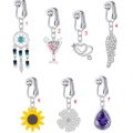 【In-Stock】 Clip On Umbilical Earring Clip Cartilage Clip Faux Piercing Belly Button Rings Body Jewelry Navel Clip on Belly Rings. 