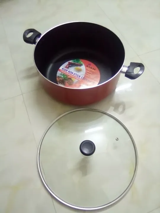 Kiam%20Non%20Stick%20Casserole%20(Sauce%20Pan)%20With%20Glass%20Lid%2036cm%20-%20Image%205