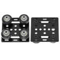 Mini V Gantry Slot Plate Black for 3D Printer Accessories Aluminum Profiles EU Standard 2020. 