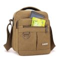 New Casual Men's Canvas Shoulder Bag Men Messenger Bags Simple Lightweight Small Travel Bag Crossbody Bag.