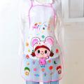 Cartoon Animal Printed PVC Waterproof Apron Kitchen Restaurant Cooking Bib Aprons.