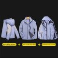Hiking Jacket Waterproof Women Men 3 In 1 Two-piece Detachable Windproof Waterproof Mountaineering Ski Jackets Men 2023 New. 