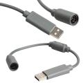 Converter Adapter Wired Controller PC USB Port Cable for Xbox 360 New (Grey). 