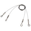 Adjustable Picture Hanging Wire Heavy Duty Supports - 2 Pack Hanging Hardware, 2M X1.5Mm Stainless Steel Wire Rope.