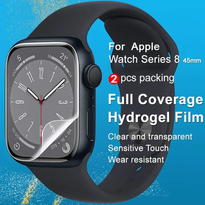 For%20Apple%20Watch%20Series%208%2045mm%202pcs%20imak%20Curved%20Full%20Screen%20Hydrogel%20Film%20Protector%20-%20Image%205