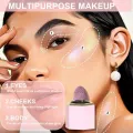 3D Face Brighten Highlighter Waterproof Lasting Gold Purple Highlight Sponge Stick Water Light Face Boost Luster Makeup Cosmetic. 