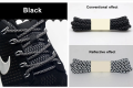 1 Pair Round Reflective Shoelaces (100 CM) for Shoes Sneakers Night Luminous Sneaker Running Shoelace 100CM Fluorescent Shoestrings. 