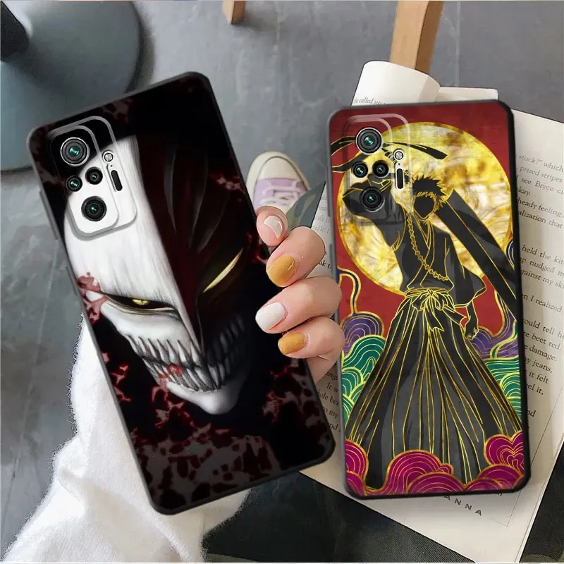 2 Custodie Per Xiaomi Redmi 12C/11A: Cover Morbida TPU Trasparente Con Design Anime Demon Slayer Tanjirou E Nezuko