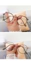 Ladies Anti-Blue Light Metal Accessories Fashion Round Glasses Retro Trend Casual Lightweight Frame Women.