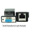 RJ45 to 9-pin female adapter,RJ45 to DB9pin male DB9 female RJ45 to RS232 network port serial port DB9 pin. 