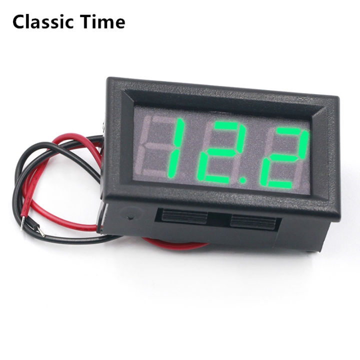 0.56%20Inch%20LED%20Display%20Panel%20Voltage%20Meter%20Digital%20Voltmeter%20Home%20Use%20Voltage%202%20line%20DC%204.5V-30V%202%20Wires%20Red%20Green%20Blue%20-%20Image%202