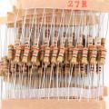 50Pcs- 1/2 Watt 120 Ohm Resistor 1/2W 120 Ohm Carbon Film Resistor 120 Ohm Half Watt Resistance 0.5 Watt 5% Tolerance Fixed Resistors 2 Pin Leads.