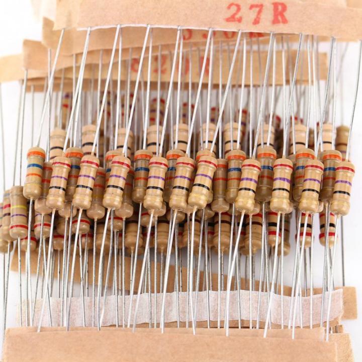 50Pcs-%201/2%20Watt%20150%20Ohm%20Resistor%201/2W%20150%20Ohm%20Carbon%20Film%20Resistor%20150%20Ohm%20Half%20Watt%20Resistance%200.5%20Watt%205%25%20Tolerance%20Fixed%20Resistors%202%20Pin%20Leads%20-%20Image%202