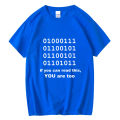 XIN YI Men's high quality 100% cotton cool programmer men T shirt funny 010101 men T shirt o-neck code men t-shirt tee shirts.