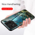Biruiqu For ASUS ROG Phone 9 Pro Shockproof Fashion Marble Tempered Glass Back Case Cover.