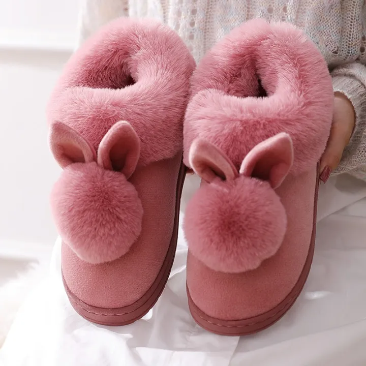 Autumn%20Winter%20Cotton%20Slippers%20Rabbit%20Ear%20Home%20Indoor%20Slippers%20Winter%20Warm%20Shoes%20Womens%20Cute%20Plus%20Plush%20Slippers%20-%20Image%203