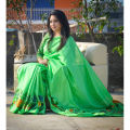 Exclusive Designer Hand Print Half Silk Saree / Dhupian Silk Saree Super Combination Hand print Saree For woman and Smart Girl.