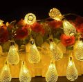 Metal Led Bulbs 20 Pic Golden Drip Lights Led Strings Metal Led / Warm Golden Cooler Fairy Lights / / Party / Wedding Decoration / Holiday Lights / Birthday / Eid / Puja/ Christmas/ Wedding Party Celebrations Decoration Lights - Fairy Lights. 