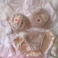 BruberryBe Winter Women Lingerie Sets Underwear Set Plush Soft Warm Bra Sets Girls' Lovely Bear Ropa Interior Femenina Lingery.