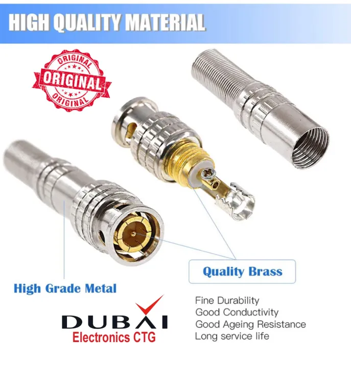 Metal%20BNC%20Connector%20FOR%20Security%20Camera,%20Pack%20of%205%20Connector%20-%20Image%204
