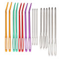 Bent Tip Needle Aluminum Stainless Steel Knitting for Weave Sewing Stitching. 