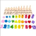 Wooden Number Puzzle Sorting Montessori Toys for Toddlers - Shape - Baby Toys. 