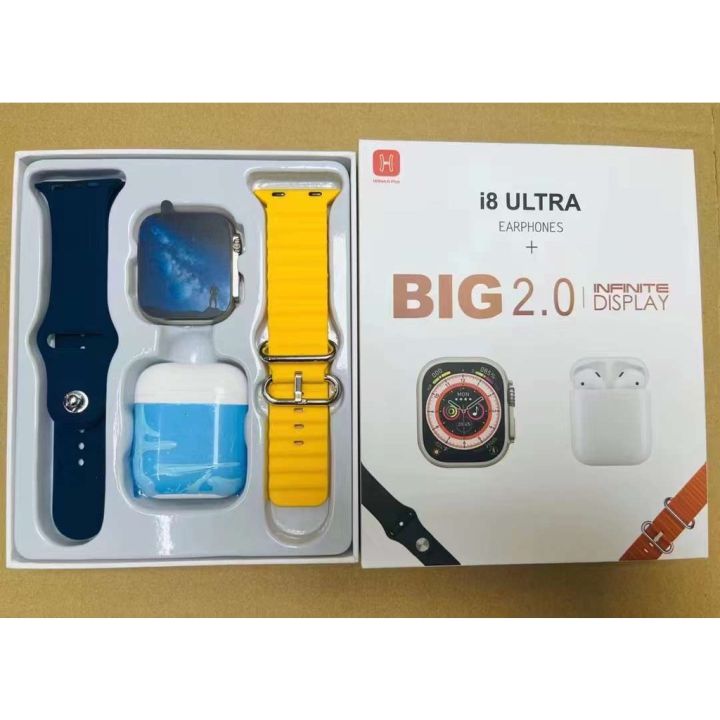 New%20i8%20Ultra%20Big%202.0%20Infinite%20Display%20Dual%20Band%20Smartwatch%20With%20Earbuds%20-%20Image%206