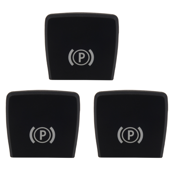 3X Car Parking Brake Hand Brake P Button Switch Cover for X5 E70 2006-2013 X6 E71 2008-2014