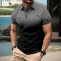 Summer New Men's Casual Short-Sleeved Polo Shirt Office Fashion Rowan Collar T-Shirt Men's Breathable Polo-Shirt Men's Clothing. 