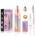 2-in-1 Lady Shaver Flawless Eyebrow Trimmer for Women. 