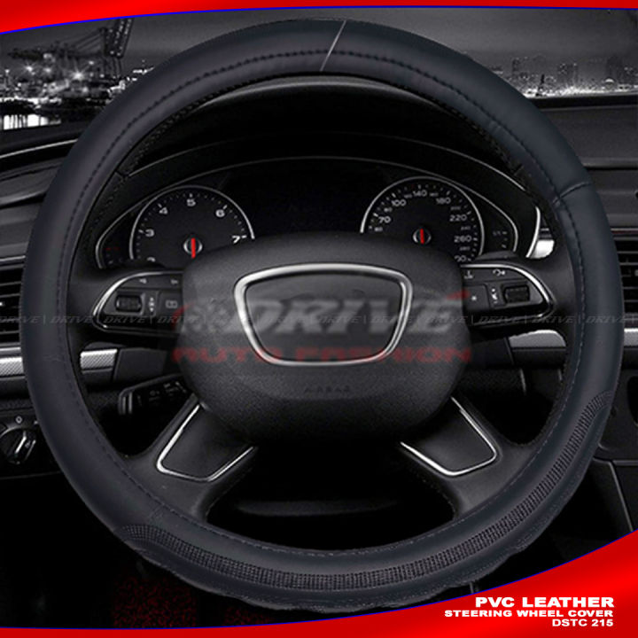 PVC%20Leather%20Steering%20Wheel%20Cover%20-%20Black%20AND%20BEIGE%20DSTC%20215%20-%20Image%203