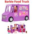 Barbie Fresh 'n' Fun Food Truck - Includes 30+ Realistic accessories: Menu Board, Pots, Utensils, and More for Kids - GMW07.