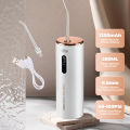 Oral Irrigator Portable Dental Water Flosser USB Rechargeable Water Jet Floss Tooth Pick 2 Jet Tip 280ml 3 Modes IPX6. 