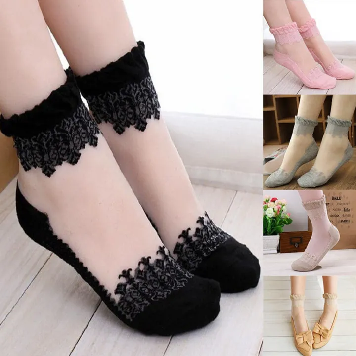 1%20Pairs%20Summer%20Women%20Socks%20Mesh%20Cute%20Ultrathin%20Transparent%20Crystal%20Silk%20Lace%20Short%20Socks%20Elastic%20Ankle%20Socks%20Female%20Socks%20-%20Image%204