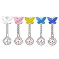 Butterfly Nurse Watch Fashion Clip-on Pendant Hanging Clock Watches Quartz Watch Nurse Doctor Accessories Pocket Watches. 
