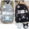 Sanrio Kuromi Travel Backpack my melody Girls Boys Nylon School Bag Fashion Cartoon Handbag Backpack.