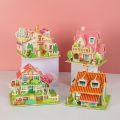 New Paper House Model Puzzle 3D Handmade Puzzle Model Children's Toys Early Education Educational Toy Kids. 