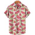 Ice Cream 3d Print Hawaiian Shirt Men's Clothing Tops Summer Casual Shirt For Men Fashion Men's Shirts Simple Lapel Shirts Man.