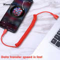 Smalshop oid charging cable for usb c spring retractable fast oid hand 2025 new accessories xiaomi Luxury samsung machine fast charging cable car e c data 5A typ cable bounce in Andr.